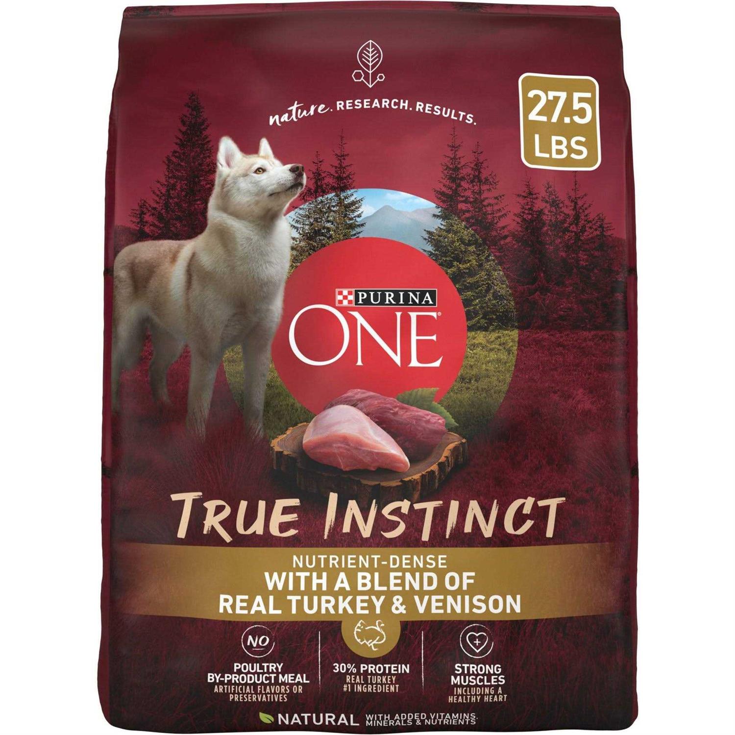 Purina ONE Real Turkey &amp; Venison True Instinct Dry Dog Food - Pet Supplies online store