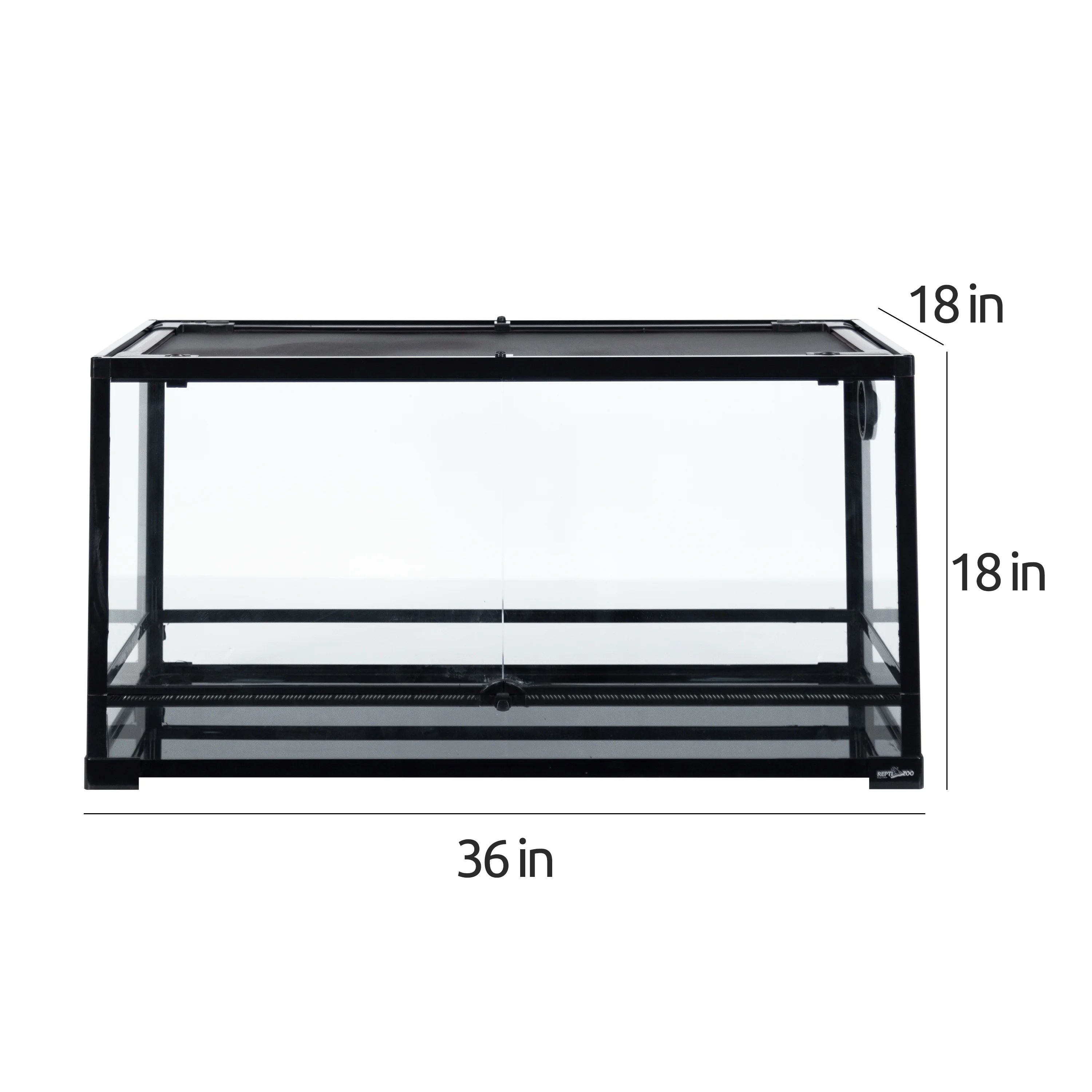 Glass Reptile Terrarium 50 Gallon Front Opening Habitat Tank L779
