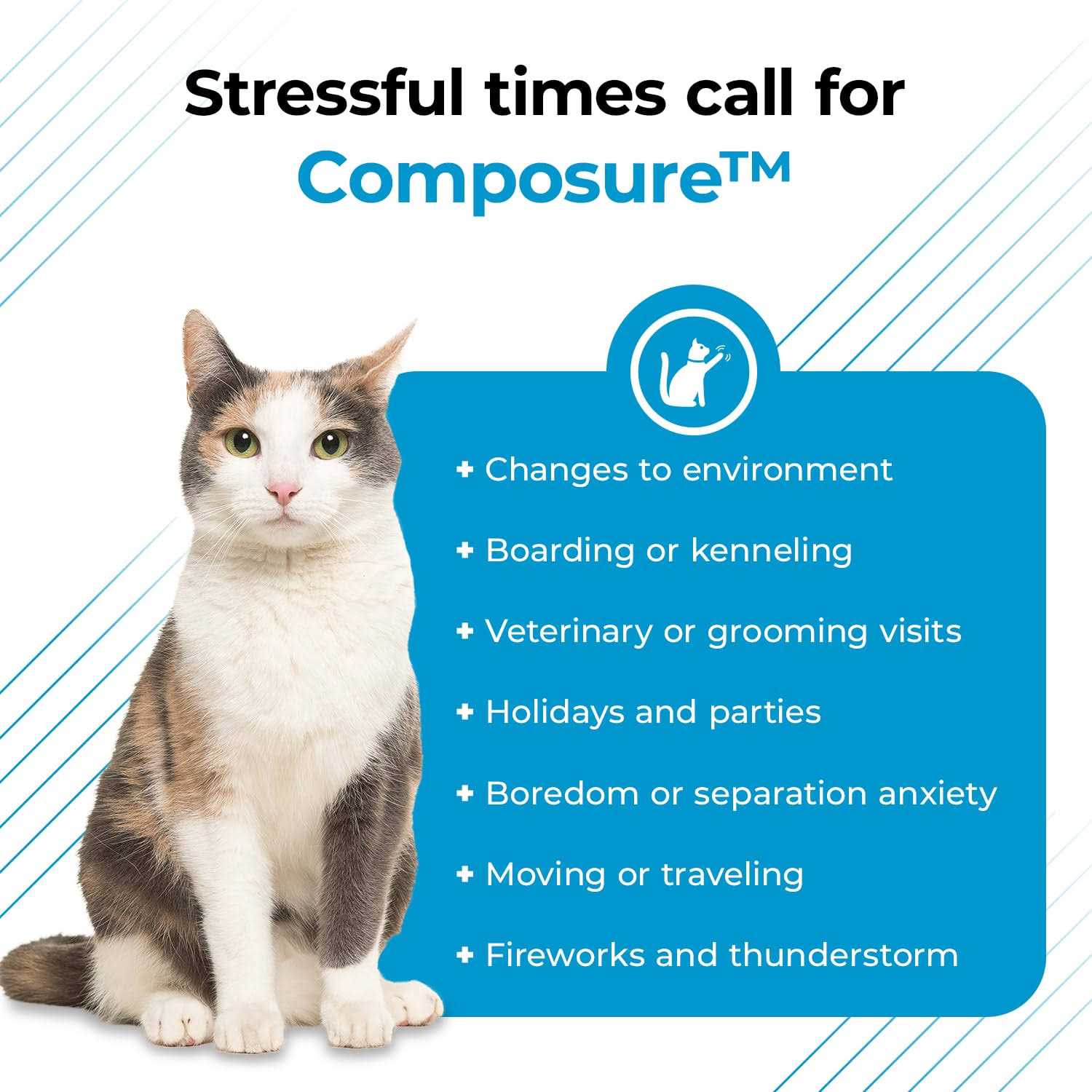 Composure Calming Supplement for Cats E783475