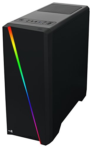 Mid Tower PC Case with Acrylic Side Window, Black W1965