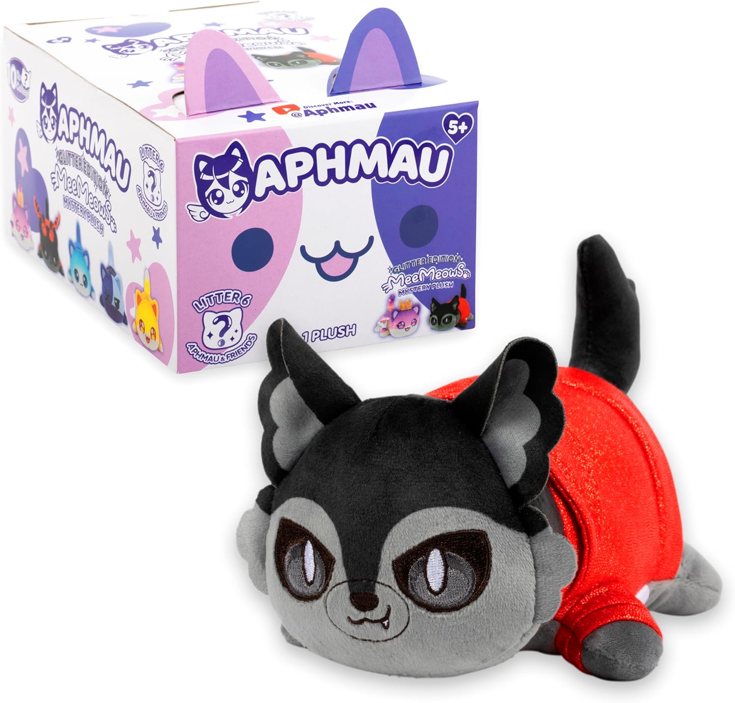 MeeMeow Mystery Plush Series 6 – Blind Box, 1 of 8 Possible F336
