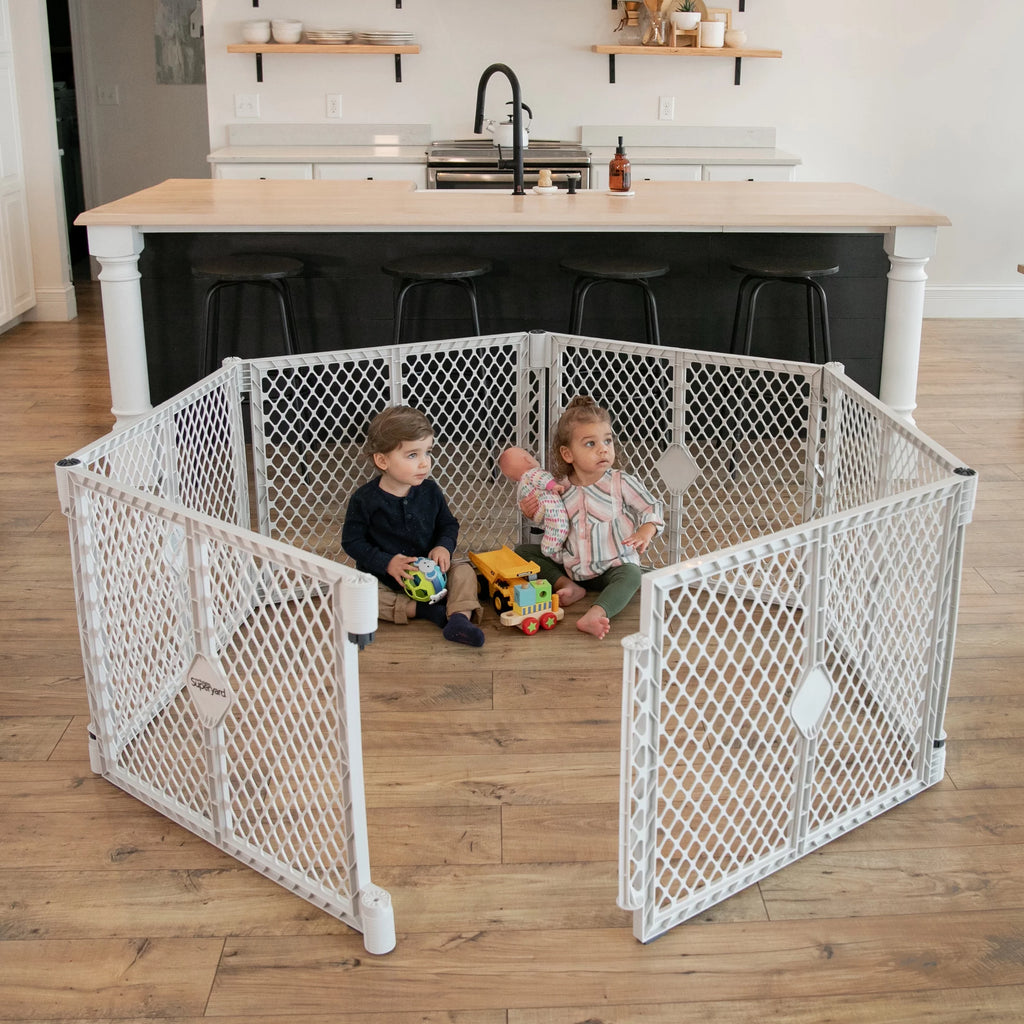 Baby Play Yard, Gray Plastic U587