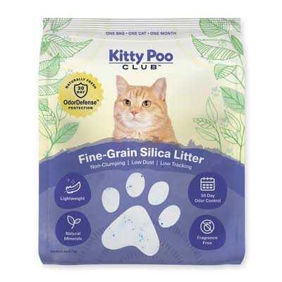Fine-Grain Silica Cat Litter with Disposable Litter Box G871