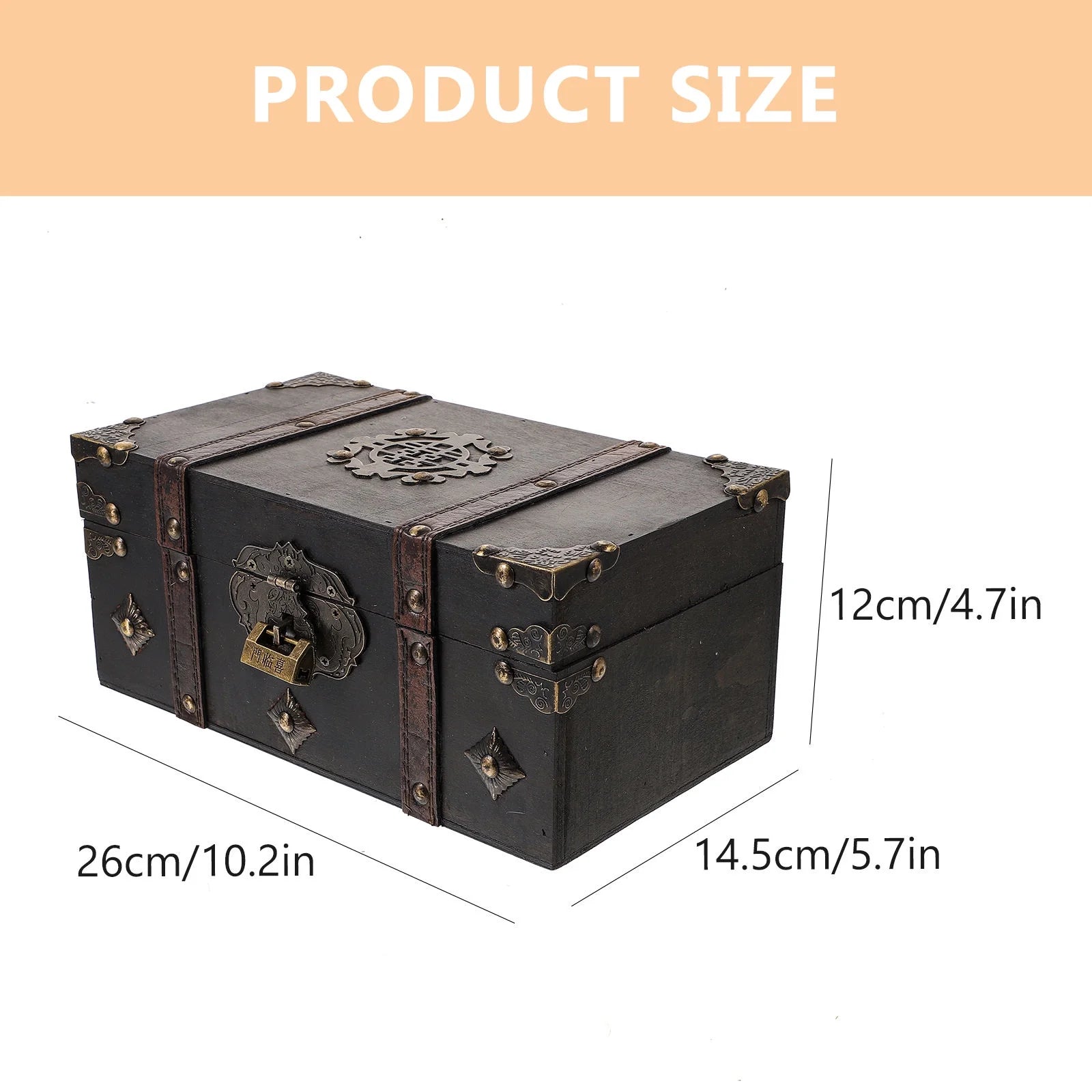 Vintage Storage Boxes with Lids Organizer T394296