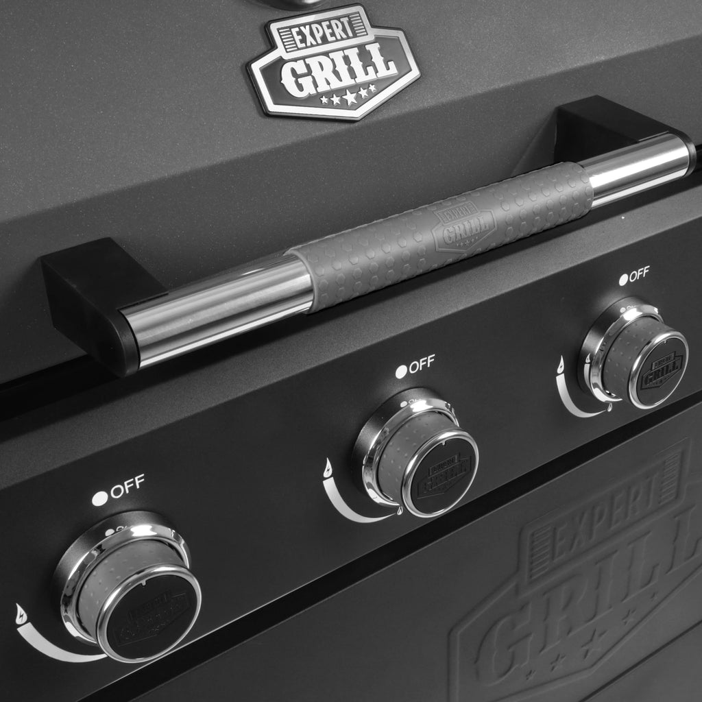5 Burner Propane Gas Grill and Griddle, Black R371540