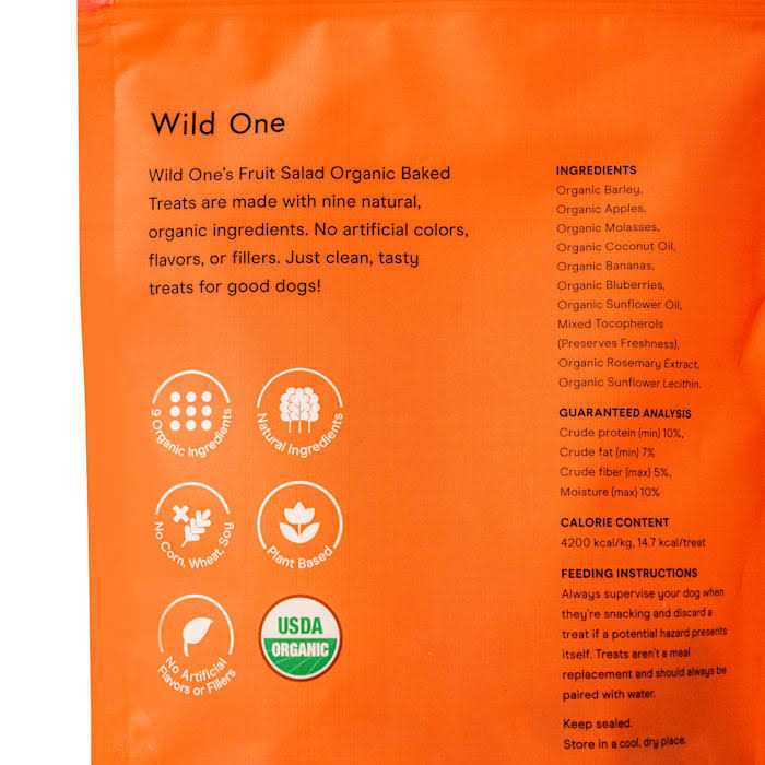 Organic Baked Fruit Salad Dog Treats Z2206