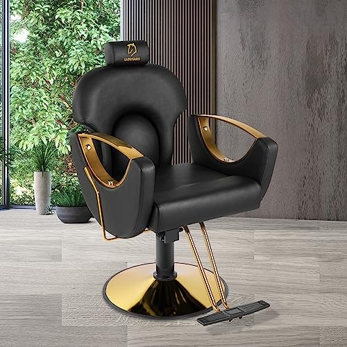 Pink Hydraulic Reclining Barber Salon Chair P872