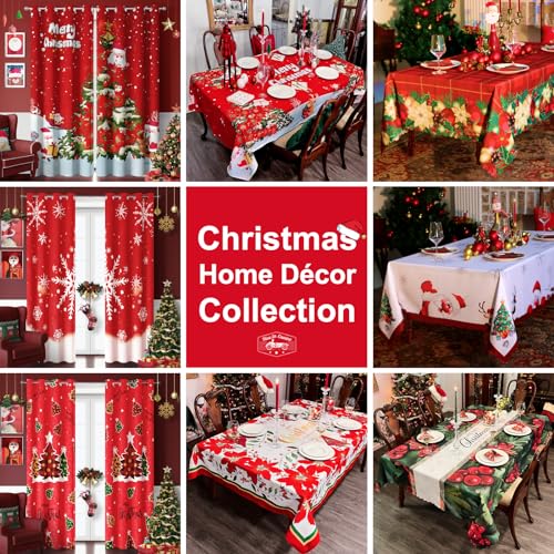 Watercolor Poppy Print Tablecloth 60x102 Inch, Waterproof Table Cover A4882
