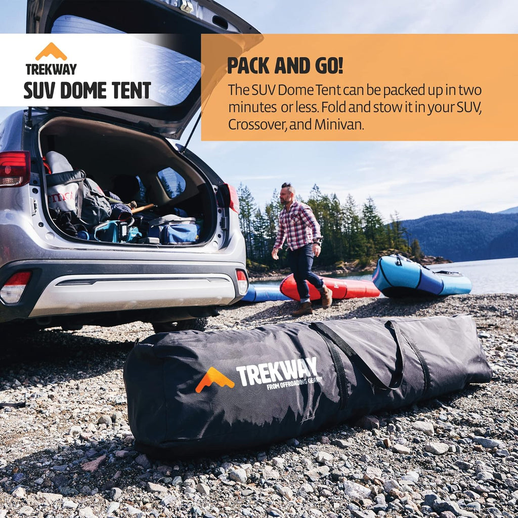Waterproof Instant Camping Tent for SUV, 9 x 9 ft, Sleeps 7 Z406