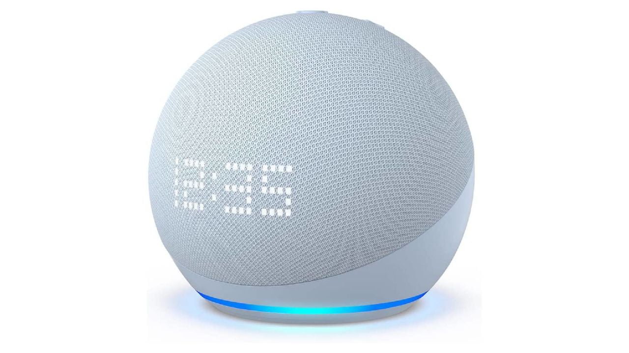 Smart Speaker with Clock and Alexa I76456