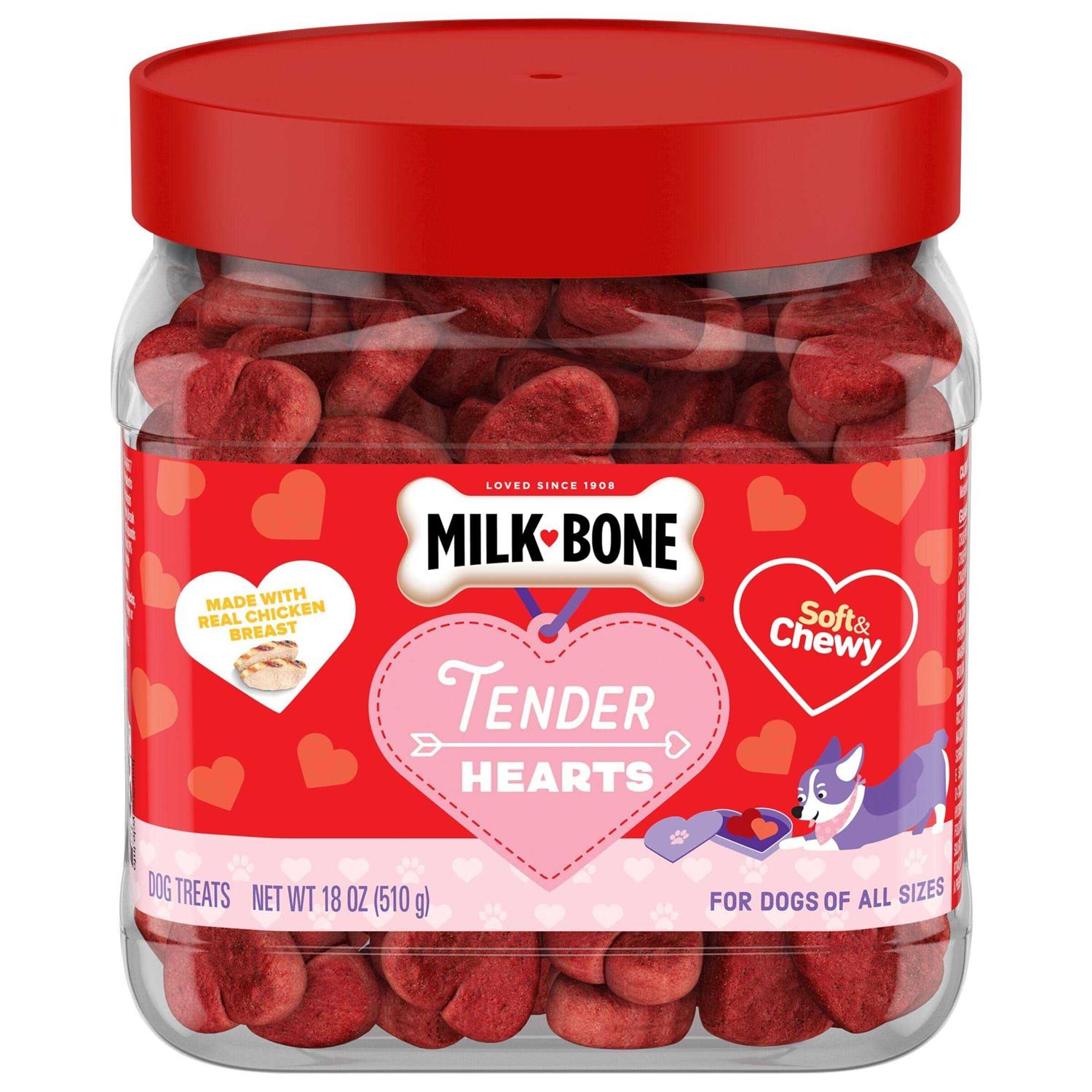 Milk-Bone Tender Hearts Soft &amp; Chewy Dog Treats - Pet Supplies online store