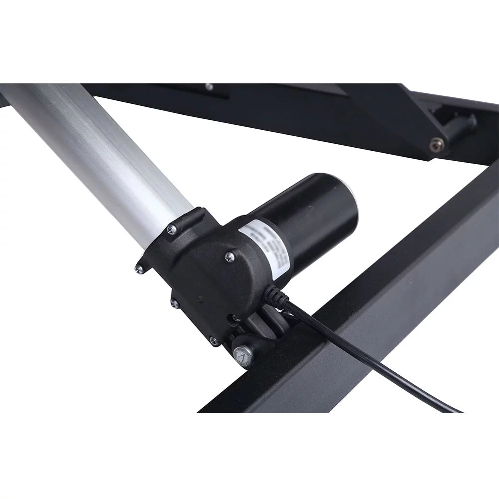 Height Adjustable Sit to Stand Electric Desk Converter, 2-Tier Design with Large Upper Work Surface and Keyboard Tray M456286