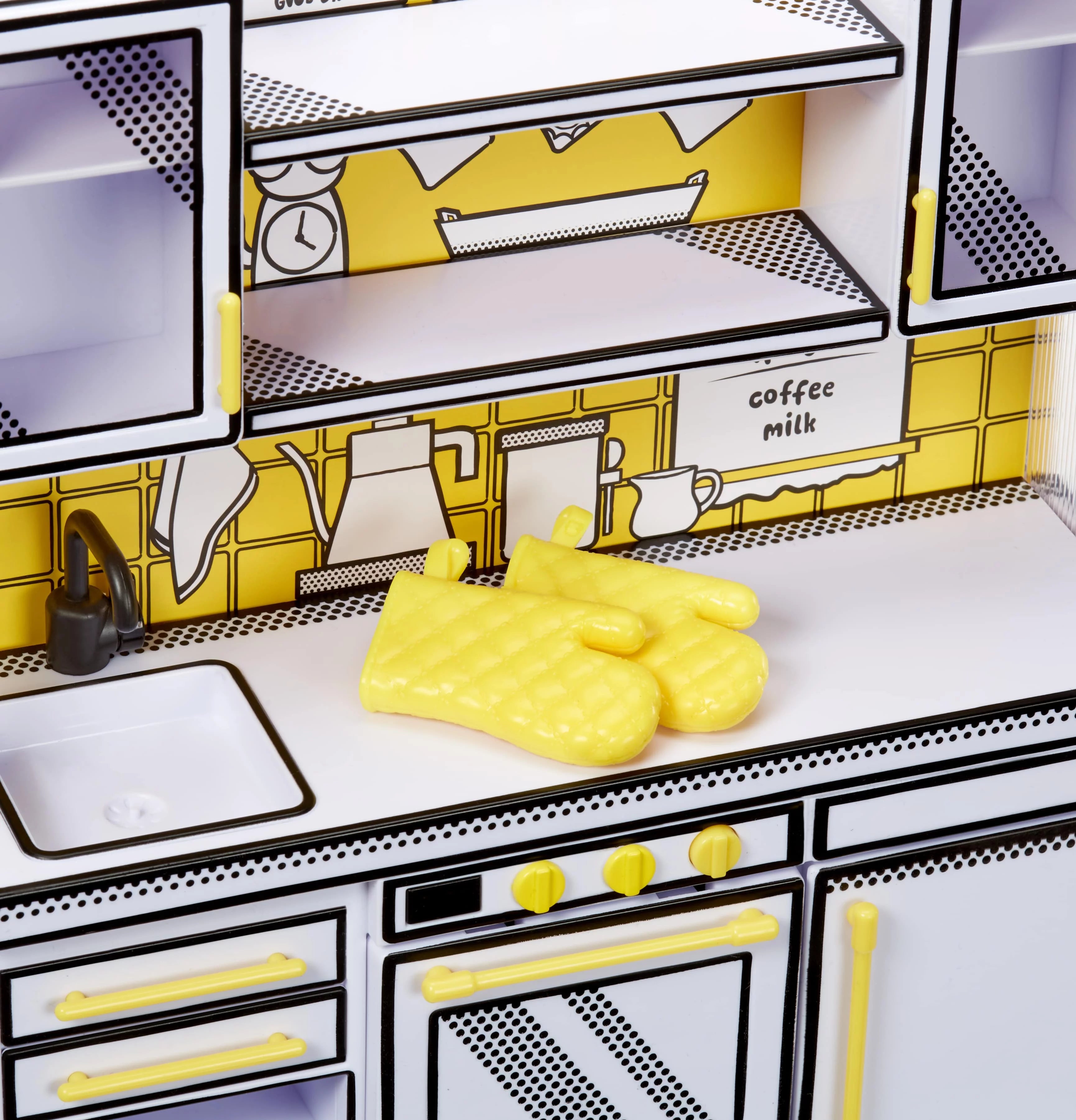 Mini Kitchen Playset with UV Light, DIY Resin Collectibles N506
