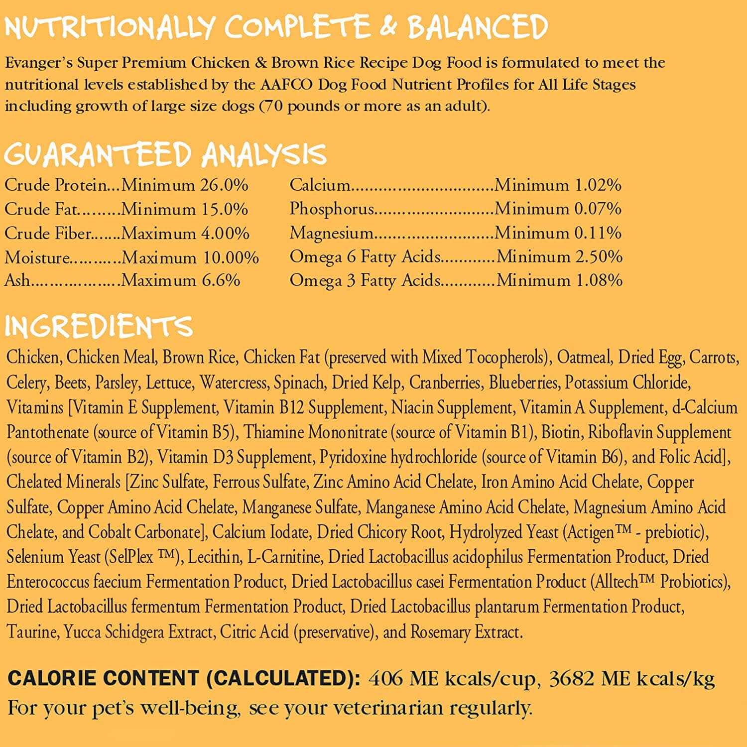 Chicken with Brown Rice Dry Dog Food D689