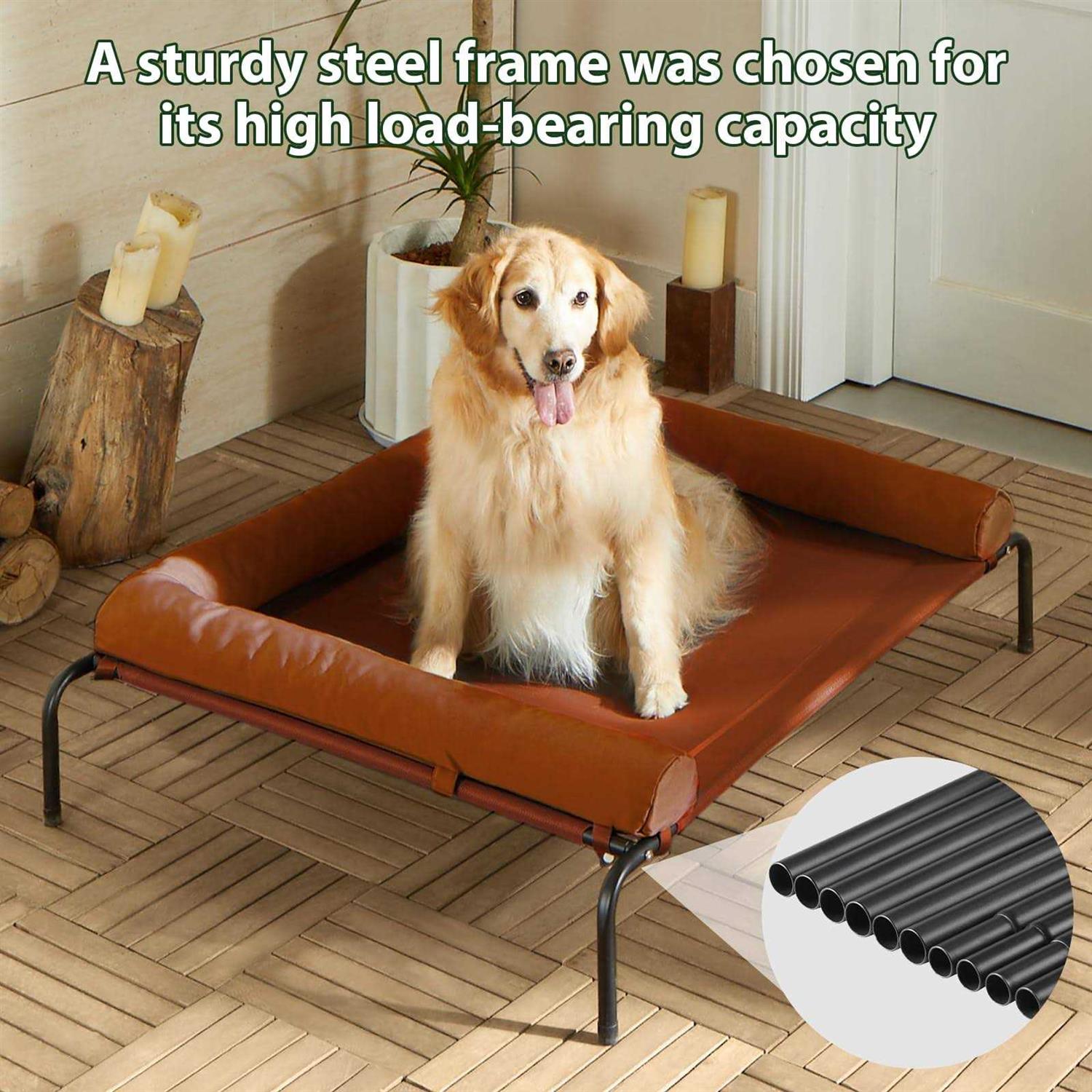 Large Elevated Cooling Dog Bed for Large Dogs Outdoor O675152