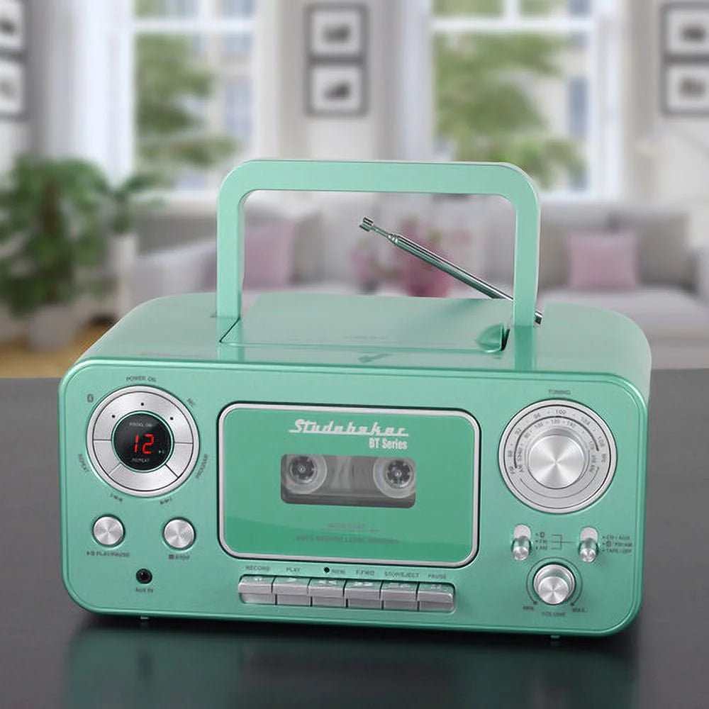 Bluetooth Portable CD Player Radio Cassette U690552