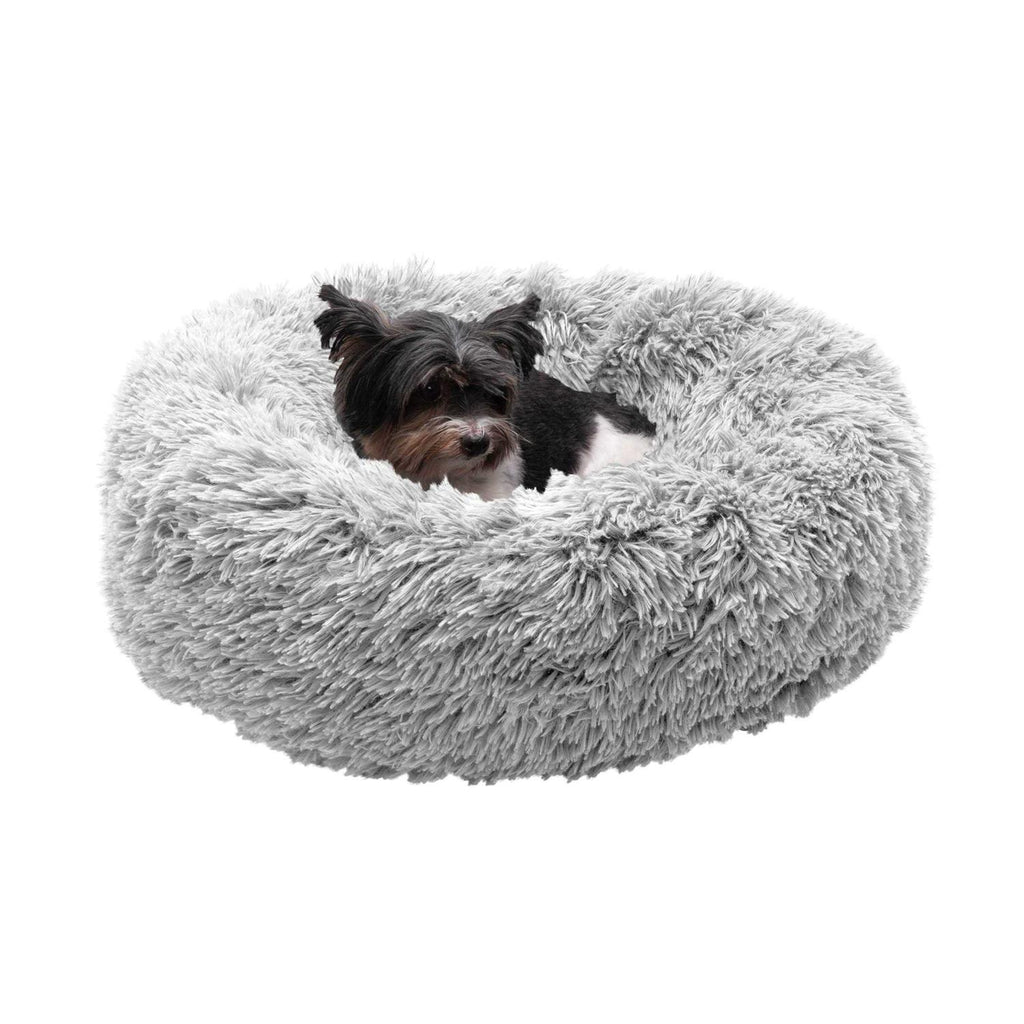 Calming Cuddler Long Fur Donut Dog Bed M595