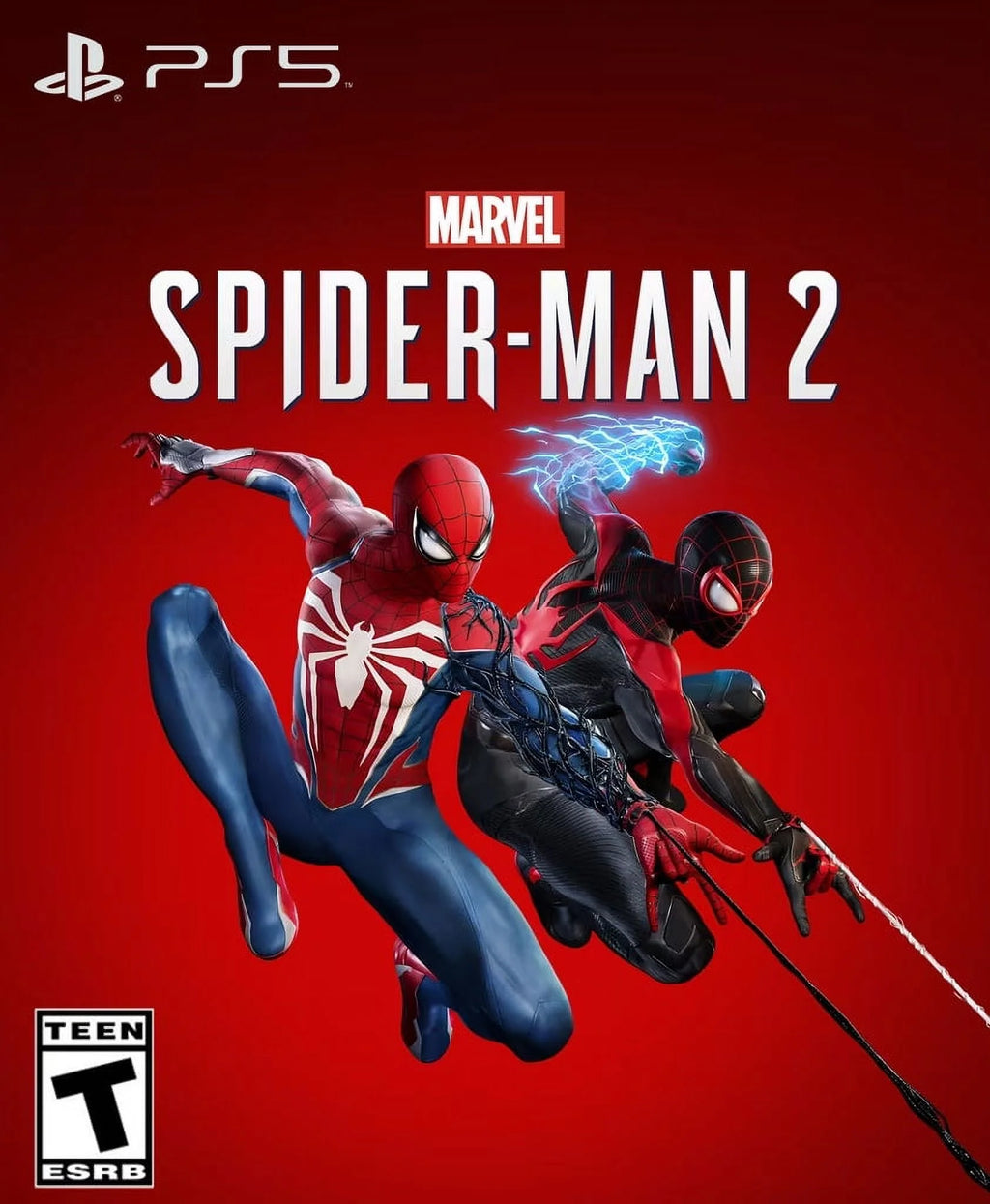PS5 Disc Edition Console with Spider-Man 2 Game and Two DualSense Controllers O321090