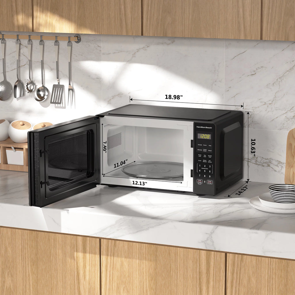 Countertop Microwave Oven, Stainless Steel P87691