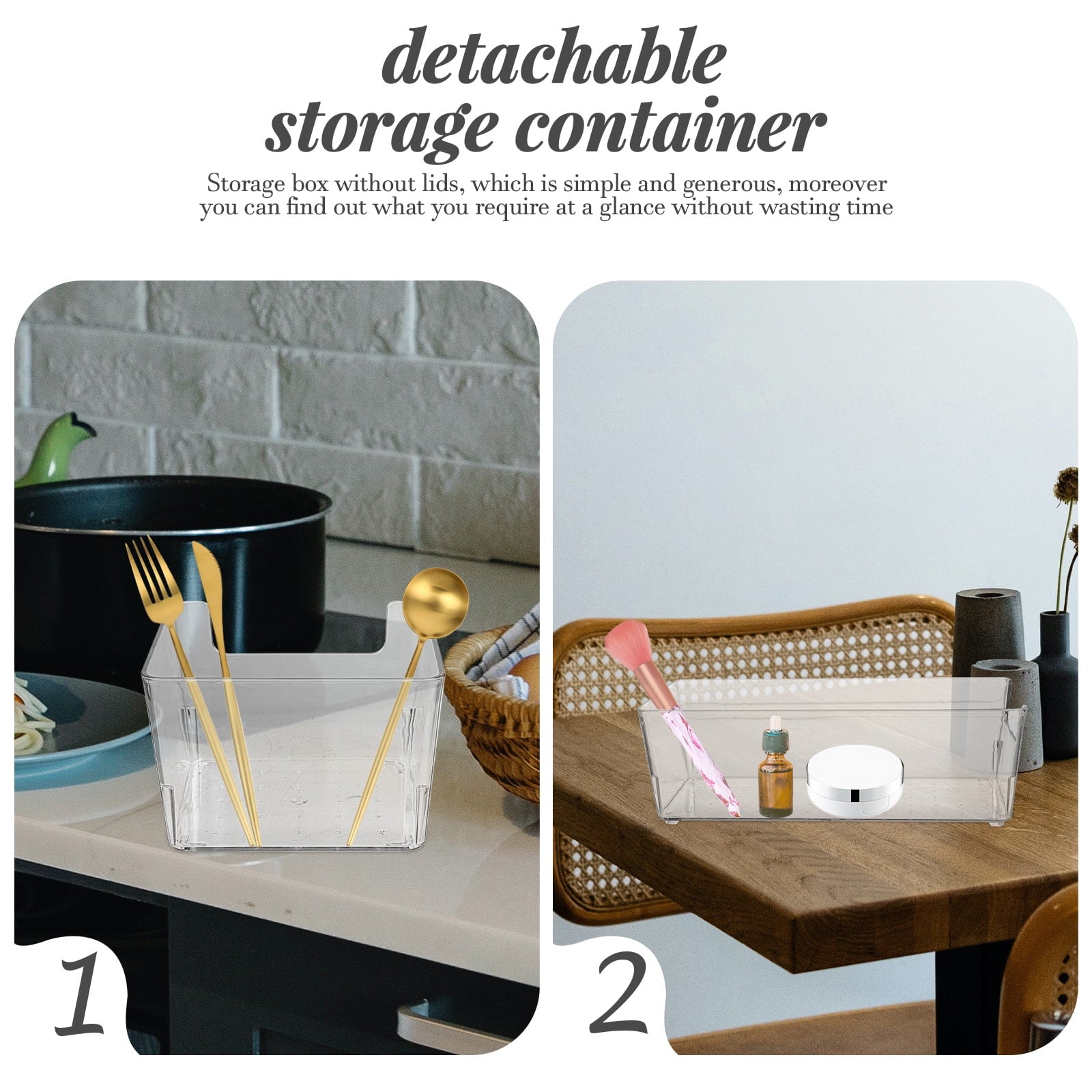 Collapsible Storage Bins Drawer Organizer, 3 Pack G693