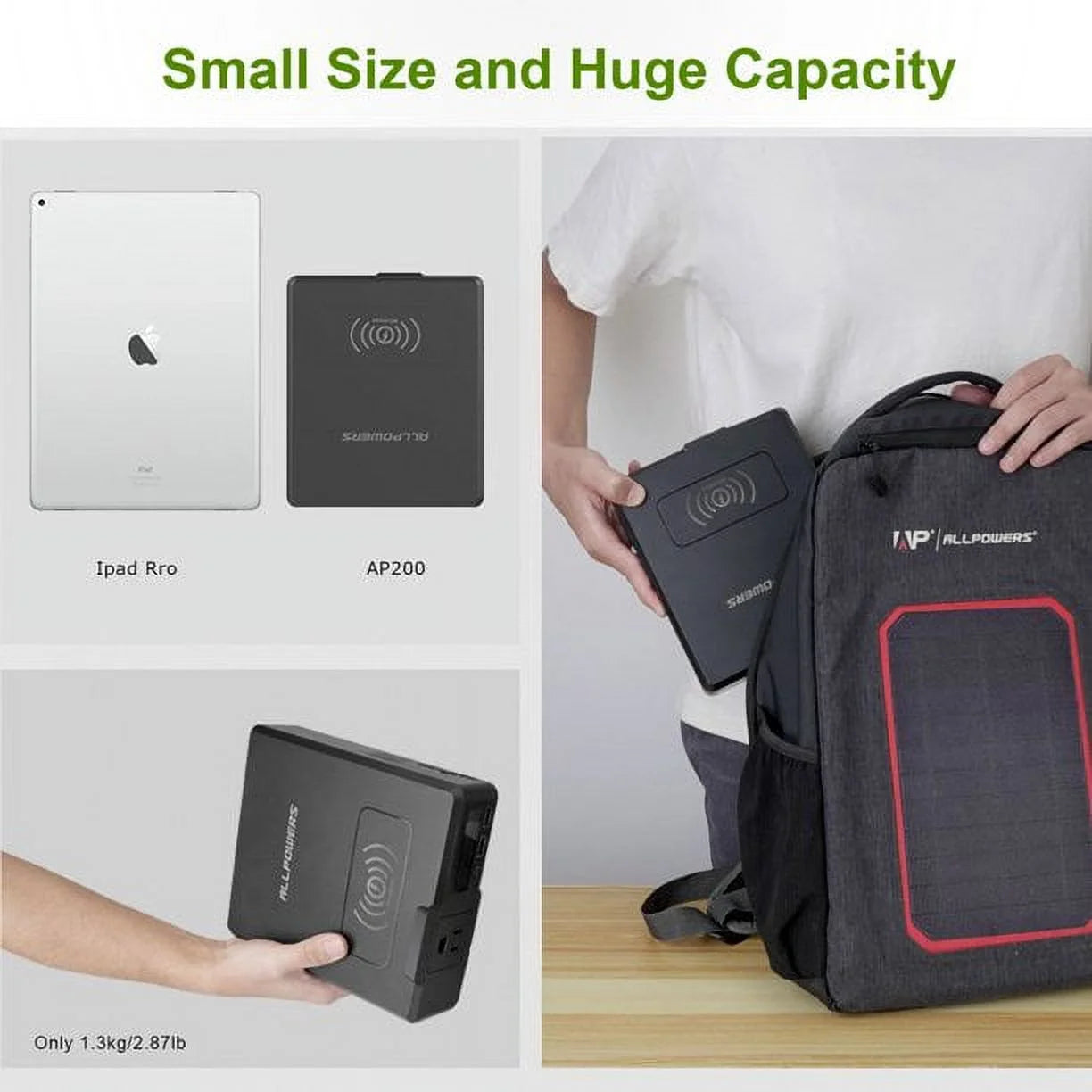200W 154Wh Portable Power Station with 100W Foldable Solar Panel N194989