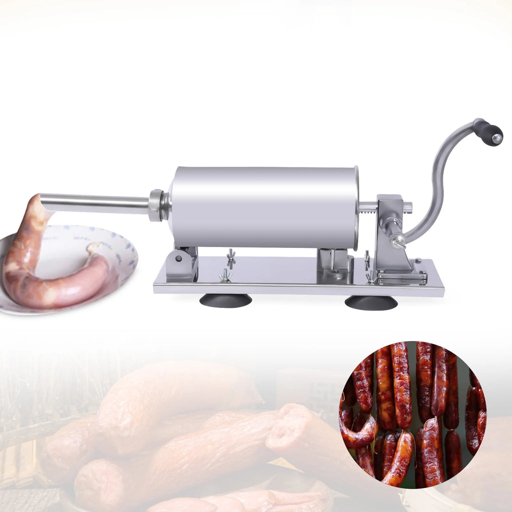 Manual Stainless Steel Horizontal Sausage Stuffer 4L G403
