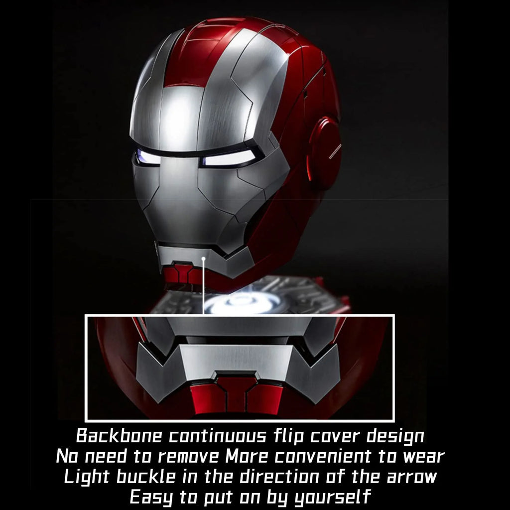Iron Man Helmet Electronic Wearable Mask with LED Eyes Q3404
