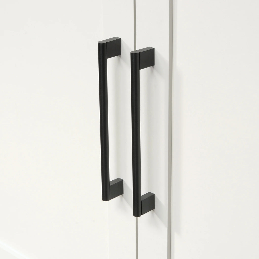 Wood Storage Cabinet, White Finish B3192