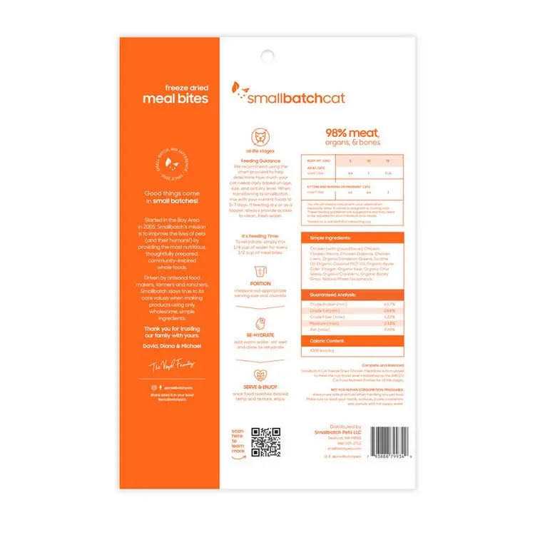 Freeze-Dried Chicken Cat Meal Bites, 10 oz V6633