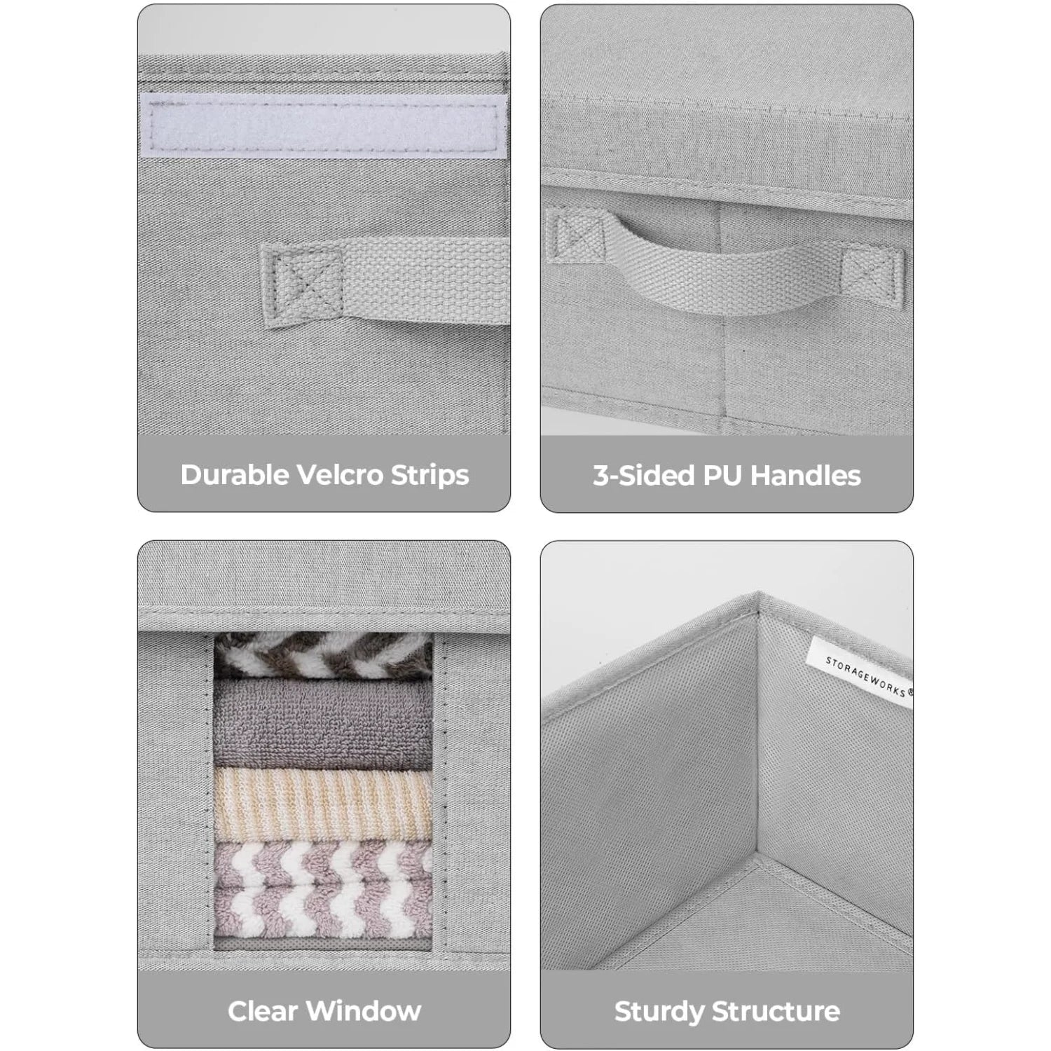 Under Bed Storage Bins with Lids and Handles Z58849