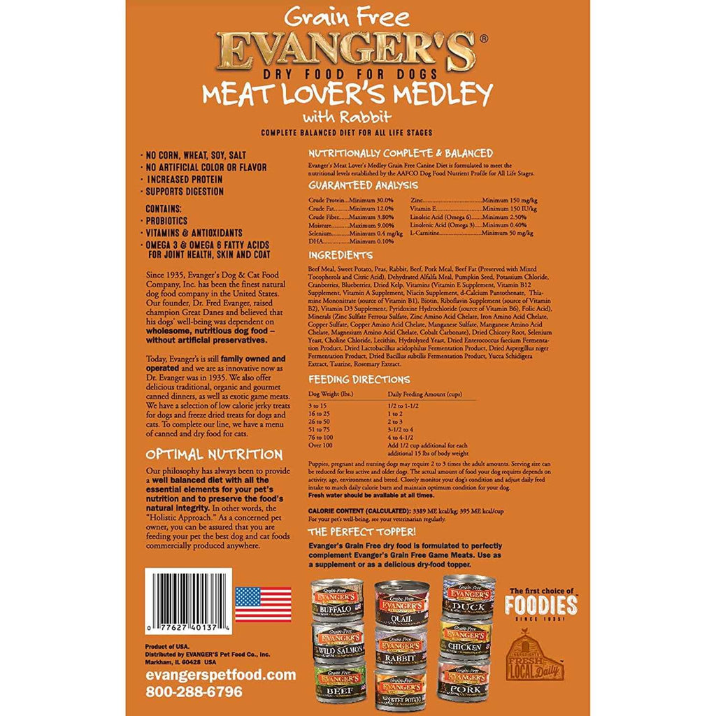 Grain-Free Rabbit Dry Dog Food R418