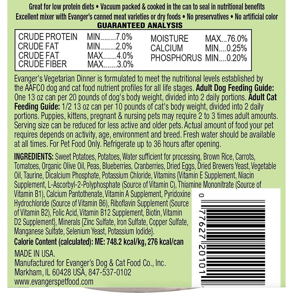 Vegetarian Dinner Canned Food for Dogs and Cats P150