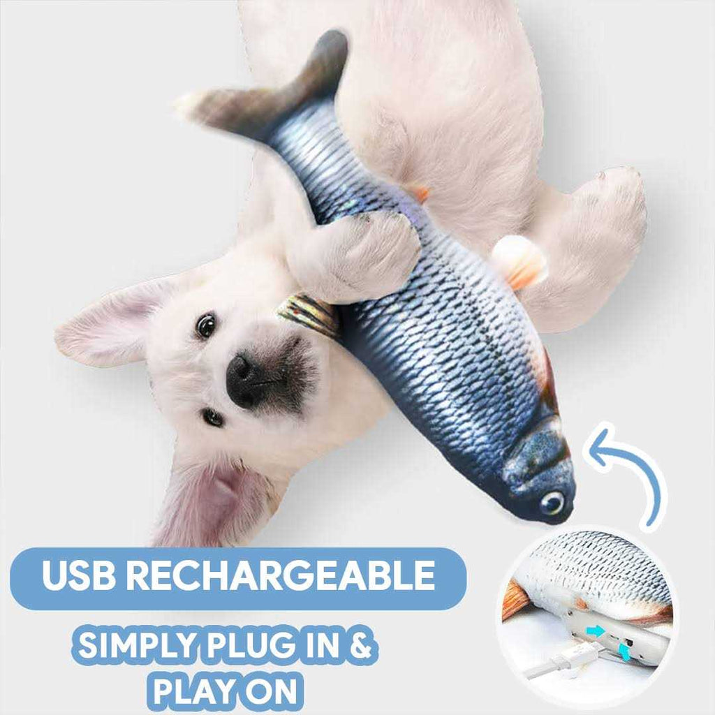 Interactive Pet Toy for Dogs & Cats, Moving Fish to Challenge Natural Instincts T48061