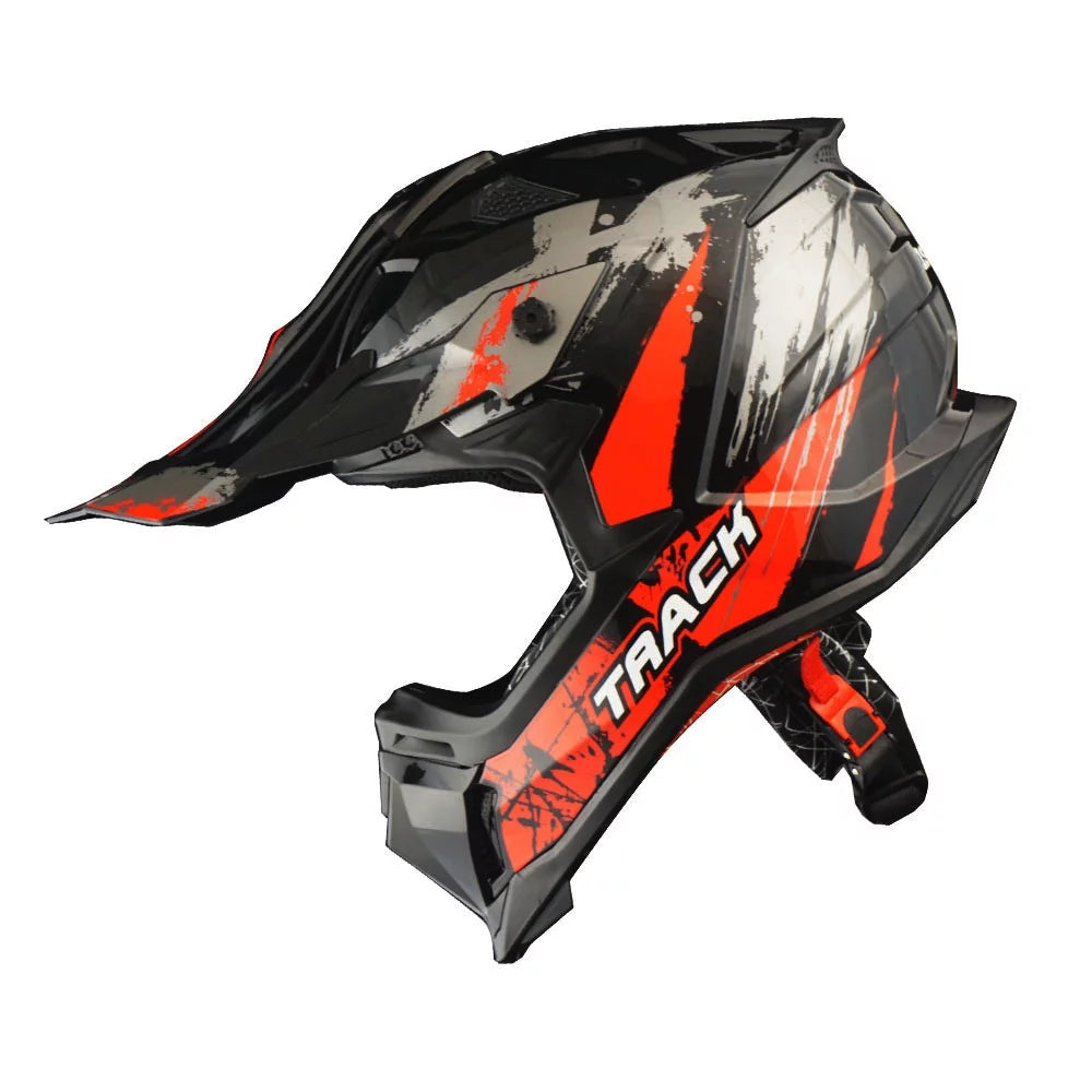 Adult Motocross Helmet with Goggles and Gloves Bundle F287371
