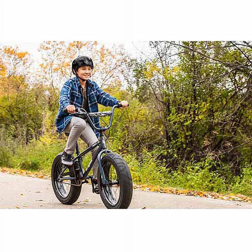 20" Fat Tire Mountain Bike, Black/Gray O791