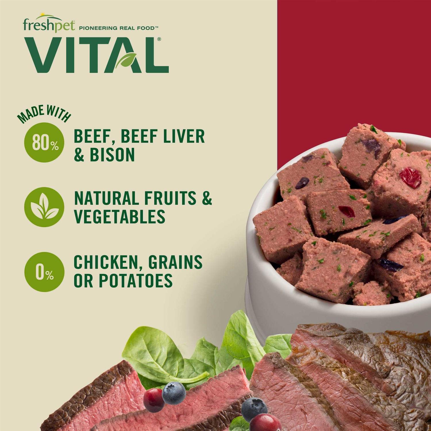 Grain-Free Beef & Bison Fresh Dog Food M165910