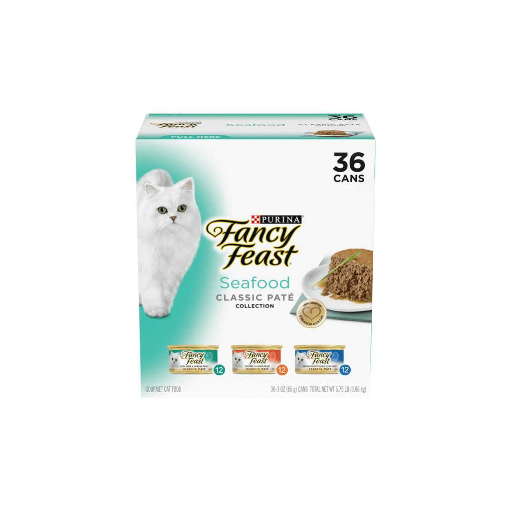 Grain-Free Wet Cat Food Variety Pack Seafood Pate I189