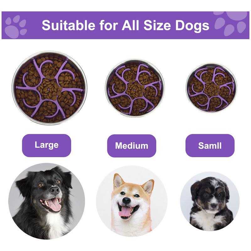 Silicone Spiral Dog Slow Feeder Bowl Insert N747776