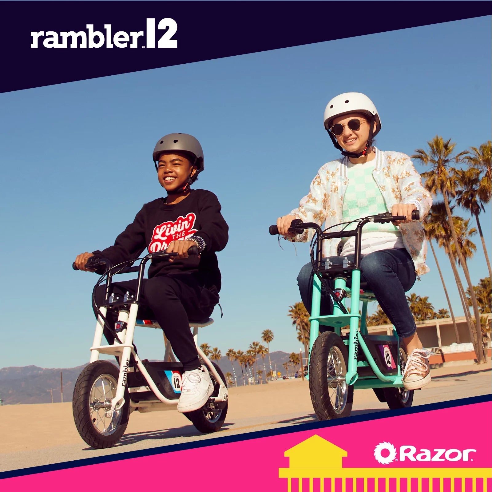 12 Seated Electric Scooter White 14 mph 12 Air-Filled Tires for Teens I13871