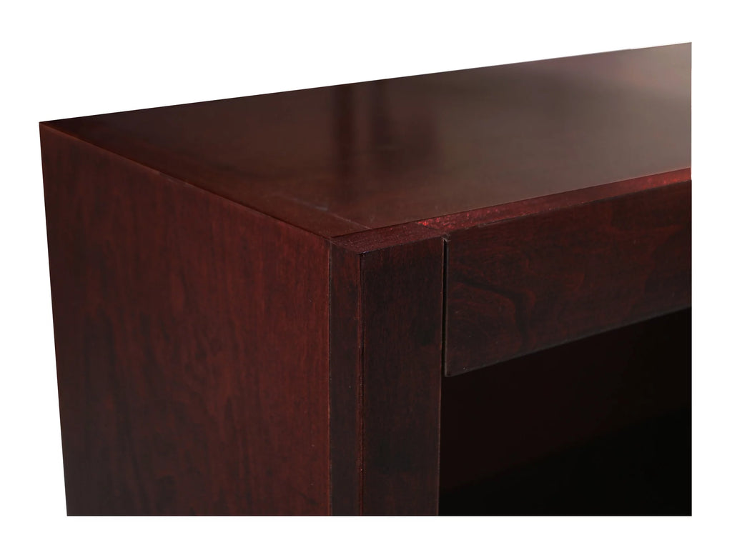 Double Wide Wood Bookcase, 84 Inch Tall Y186