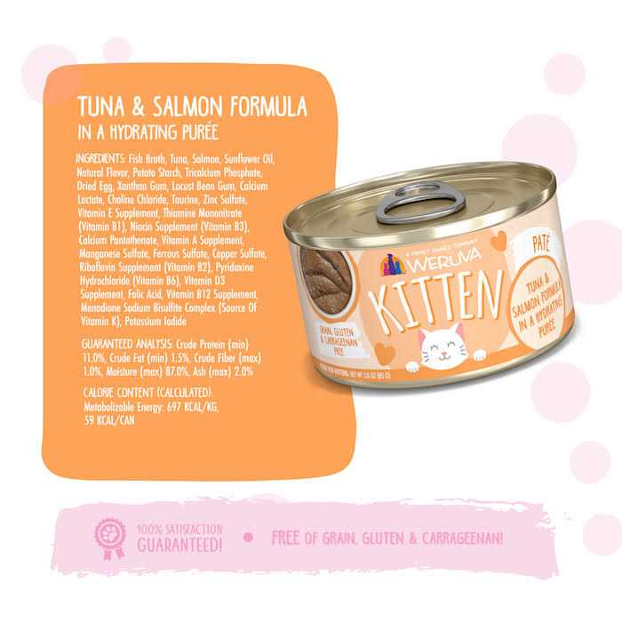 Kitten Tuna & Salmon in Hydrating Puree Cat Food H45560