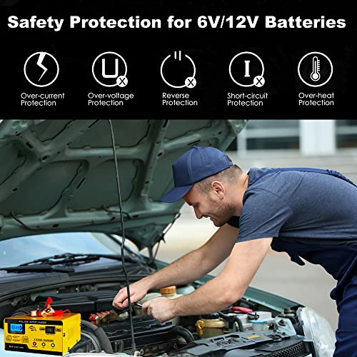 15A Smart Car Battery Charger Maintainer with Pulse Repair J84476