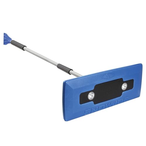 4-in-1 Telescoping Scratch-Free Snow Broom + Ice Scraper with LED Headlights P705