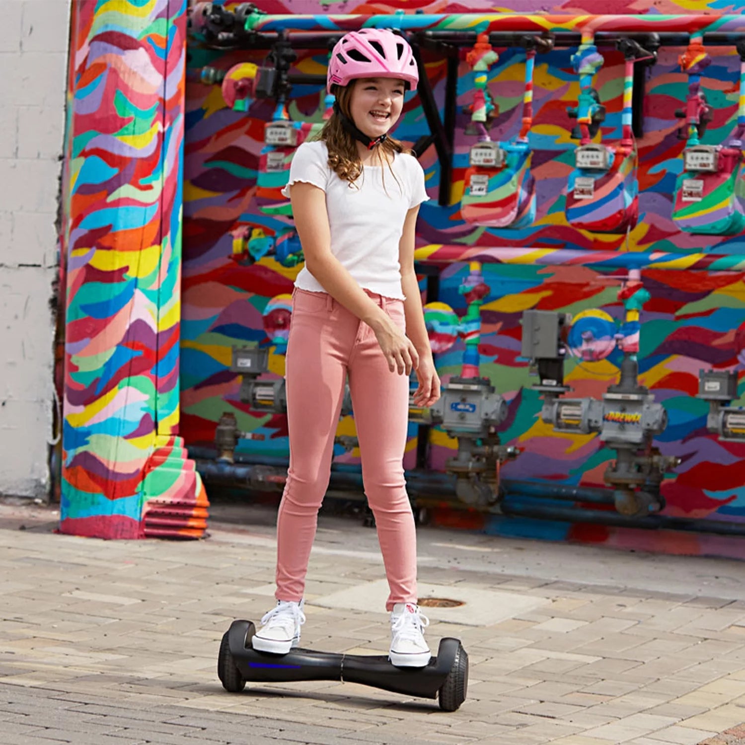Hoverboard for Kids Adults 200W Motor 6.5" LED Wheels, Pink P853