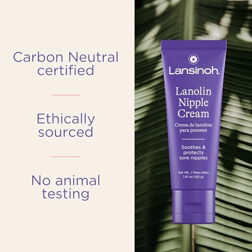 Lanolin Nipple Cream for Breastfeeding, 100% Natural, 1.41 Ounces W651701