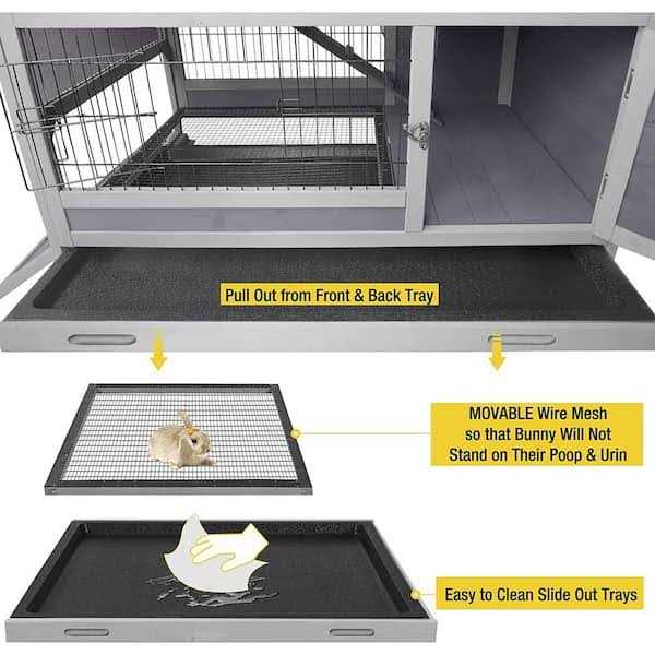 Outdoor Rabbit Hutch Bunny Cage V646