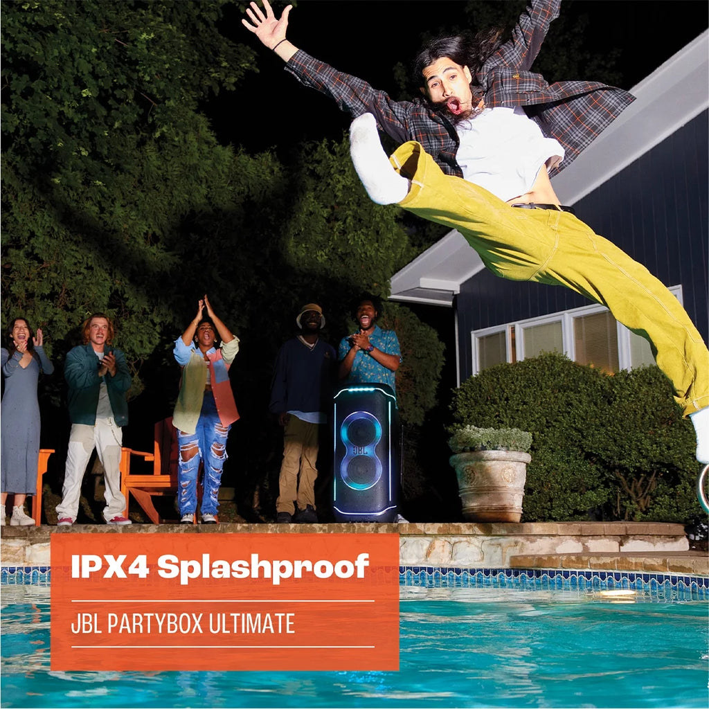 Waterproof Wi-Fi Party Speaker with Dolby Atmos and Lighting Effects A32227