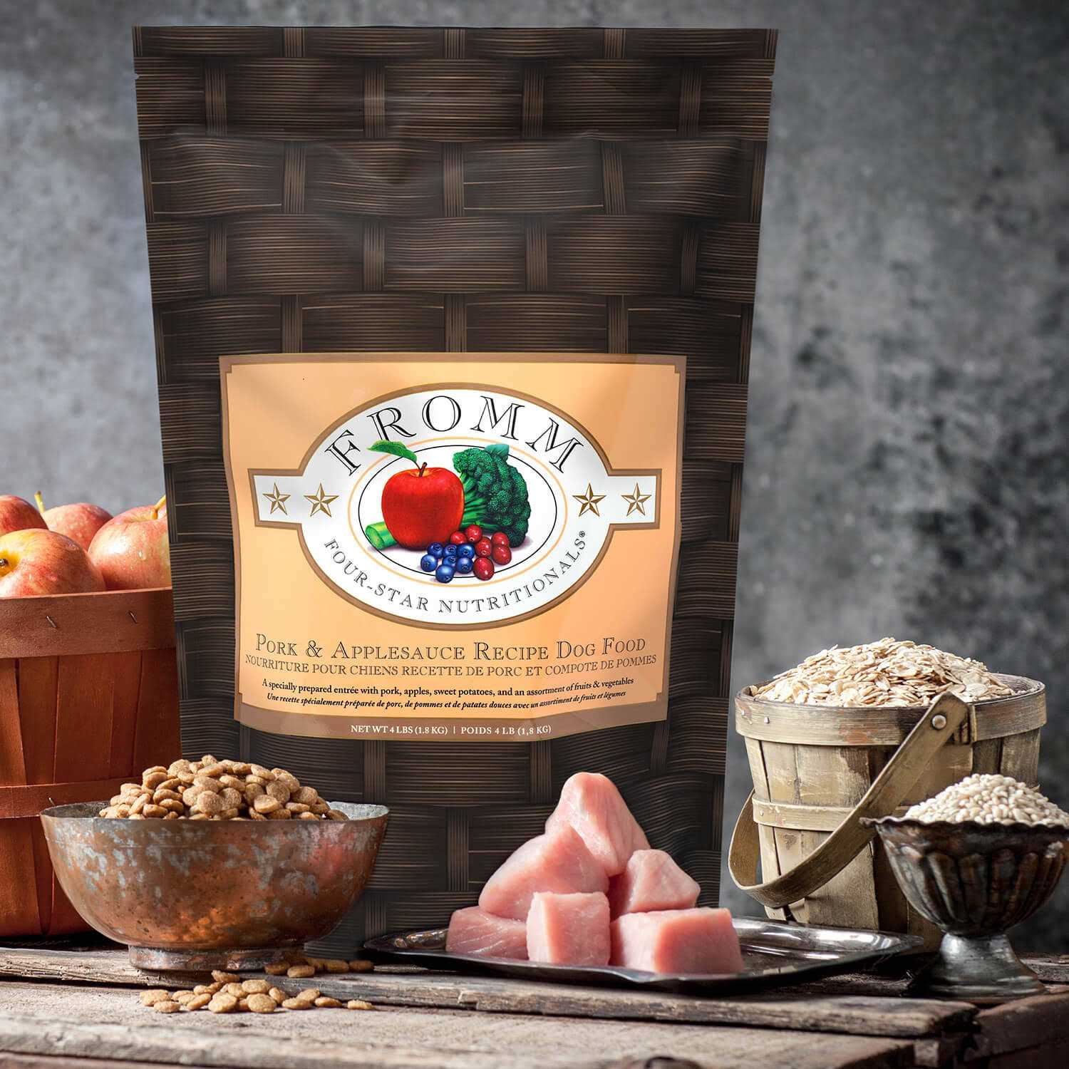Pork & Applesauce Dry Dog Food V1985