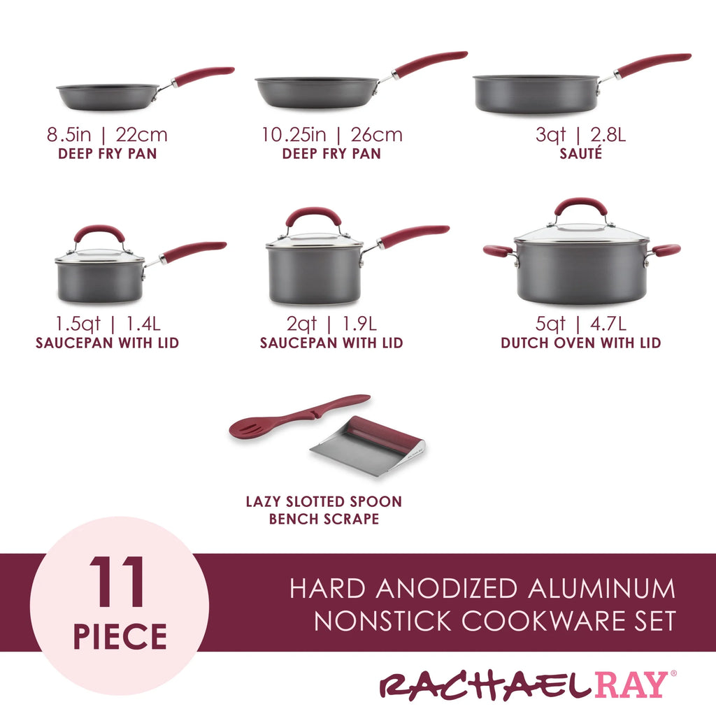 Nonstick Pots and Pans Set, 11 Piece G3326