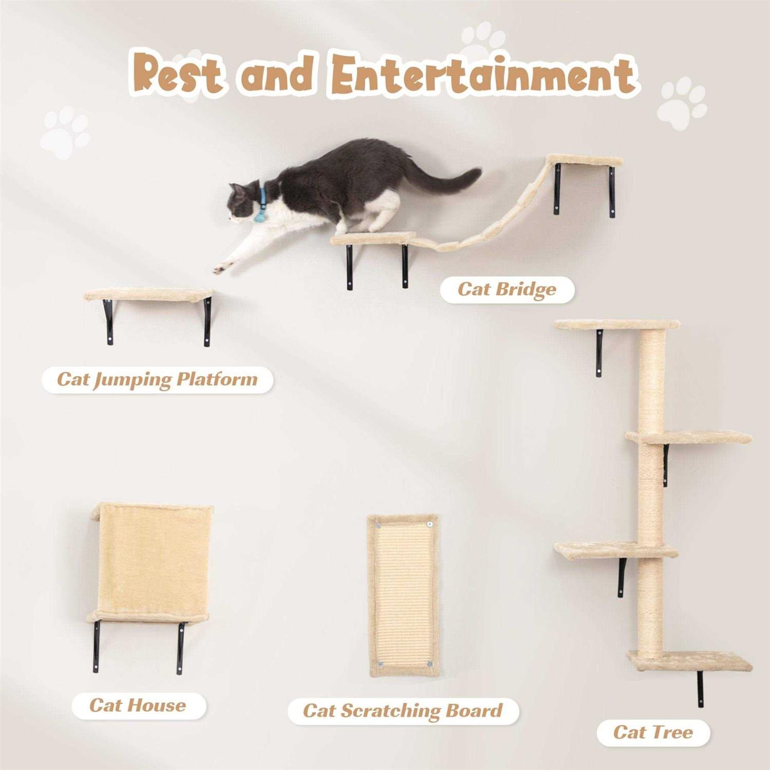 Wall Mounted Shelves Cat Tree B184
